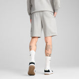 Puma essentials logo lab execution 10" shorts in light gray heather - Model Shot 02