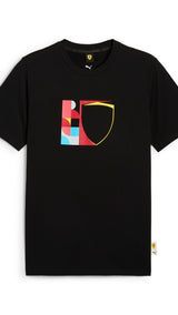 Puma scuderia Ferrari HP race big shield tee in black - Front View