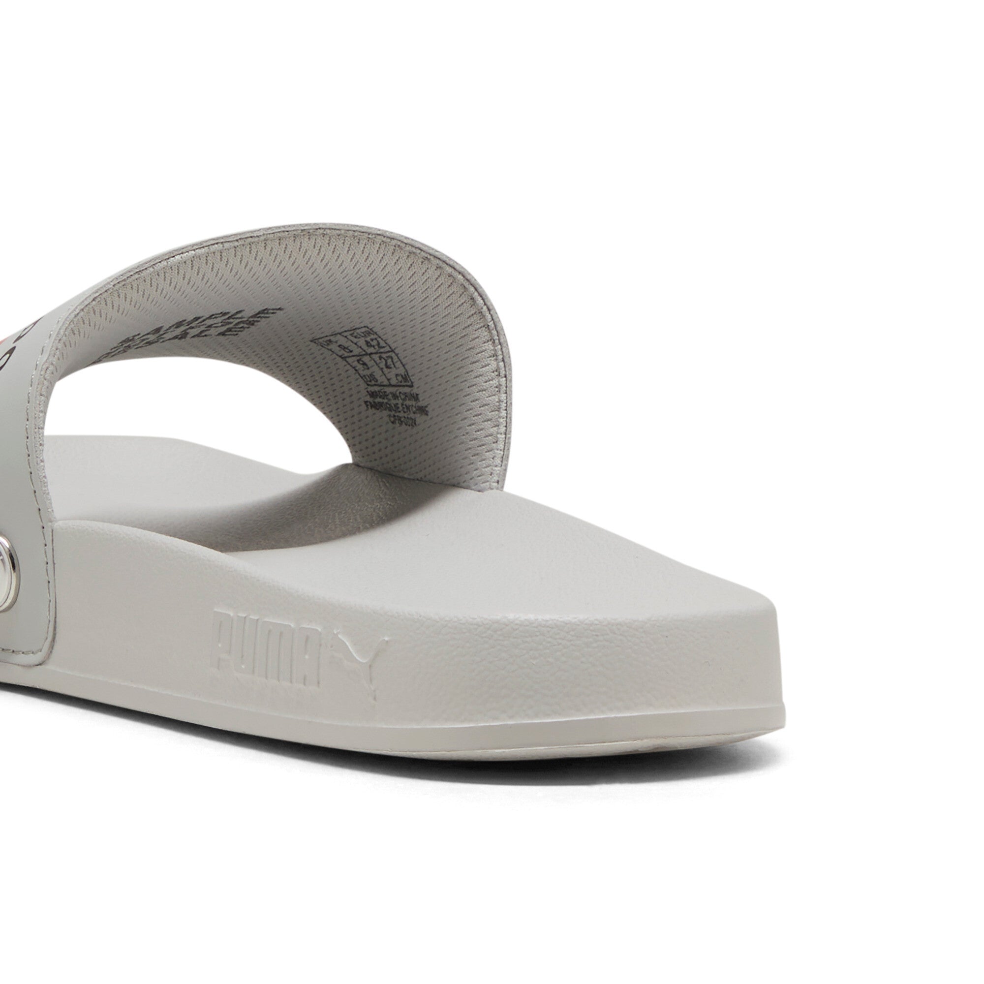 Puma swimming BMW M motorsport logo leadcat 2.0 slides in black - Back View