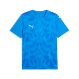 Puma teamULTIMATE football jersey in electro royal and white - Front View