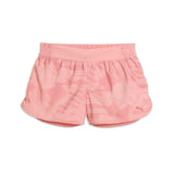 PUMA league 3" training shorts women in rosy outlook — front view