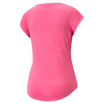 Puma train favorite heather cat tee sunset pi in pink - Back View