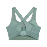 Puma pwrbreathe run bra in green moon - Back View