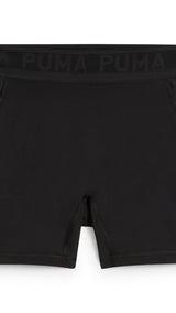 Puma lace high-waisted 5" short tights in black - Front View