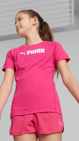 Puma fit tee youth in pink - Model Shot 01