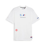Puma BMW M motorsport badge tee in white - Front View