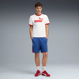 PUMA BMW M MOTORSPORT sportswear 7" shorts men in pro blue — model shot 3