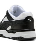 Puma rebound retro sneakers in white and black - Back View