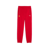 Puma scuderia Ferrari HP race sweatpants in rosso corsa - Front View