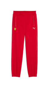 Puma scuderia Ferrari HP race sweatpants in rosso corsa - Front View