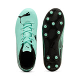 PUMA ATTACANTO II fg/ag football boots youth in green and black — side view 2