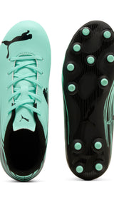 PUMA ATTACANTO II fg/ag football boots youth in green and black — side view 2