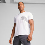 Puma train all day big logo tee in white - Model Shot 01
