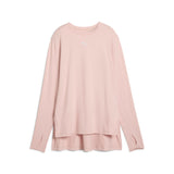 Puma modest oversized tee in rose quartz - Front View