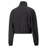 Puma dare to woven track jacket women in black - Back View