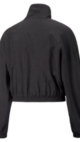 Puma dare to woven track jacket women in black - Back View