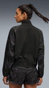 PUMA league training jacket relaxed women in black — model shot 2