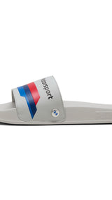 Puma BMW M motorsport logo leadcat 2.0 slides in cool light gray - Side View 02