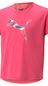 Puma modern sports tee in blue - Front View