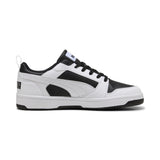 Puma rebound v6 low sneakers in black and white - Side View 03