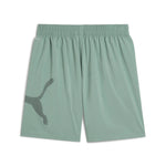 Puma train all day essentials big logo 7" woven short in green moon - Back View