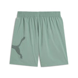 Puma train all day essentials big logo 7" woven short in green moon - Back View