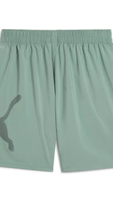 Puma train all day essentials big logo 7" woven short in green moon - Back View