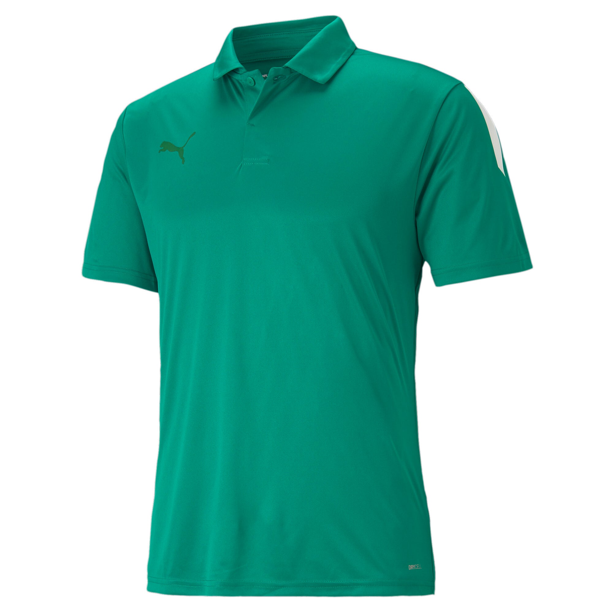 Puma football teamliga sideline polo shirt in blue - Front View