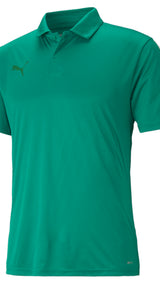 Puma football teamliga sideline polo shirt in blue - Front View