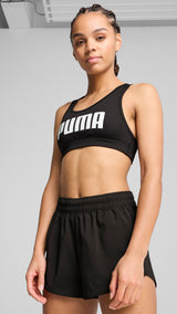 Puma 4keeps bra in black and white - Model Shot 01