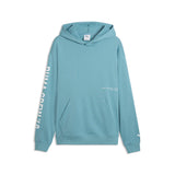 PUMA graphics training hoodie men in baltic sea blue