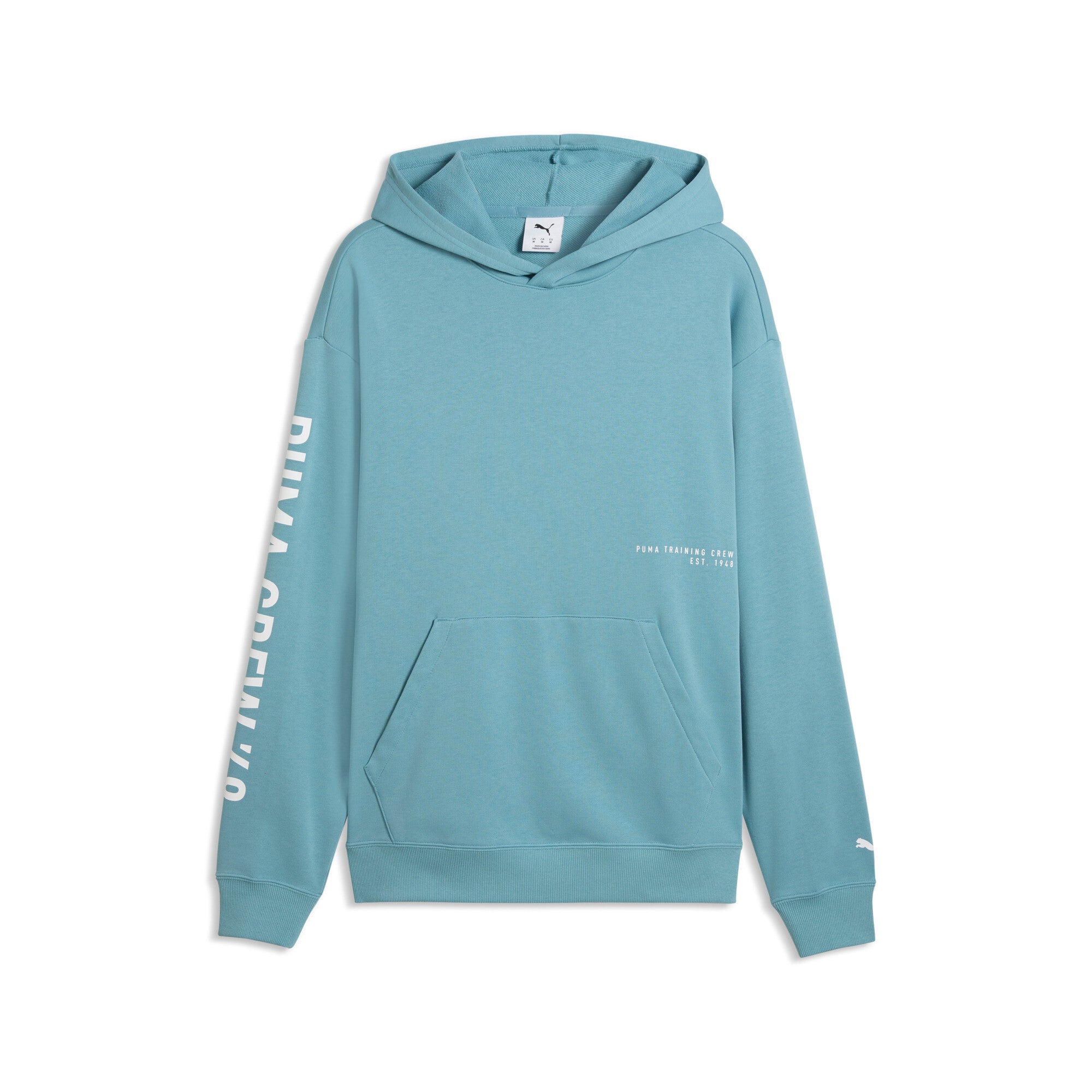 PUMA graphics training hoodie men in baltic sea blue