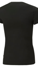 Puma essentials+ logo tee in purple - Back View