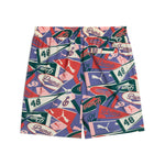 Puma sports legacy graphic relaxed shorts 6'' in blue crystal and aop - Back View