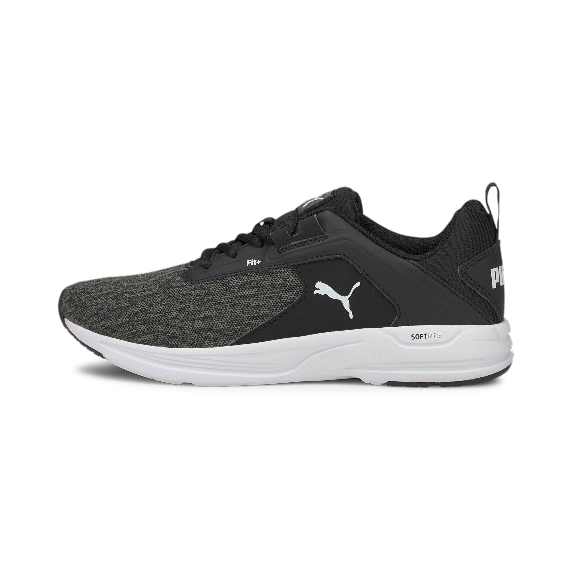Puma comet 2 alt youth trainers in black - Side View 01