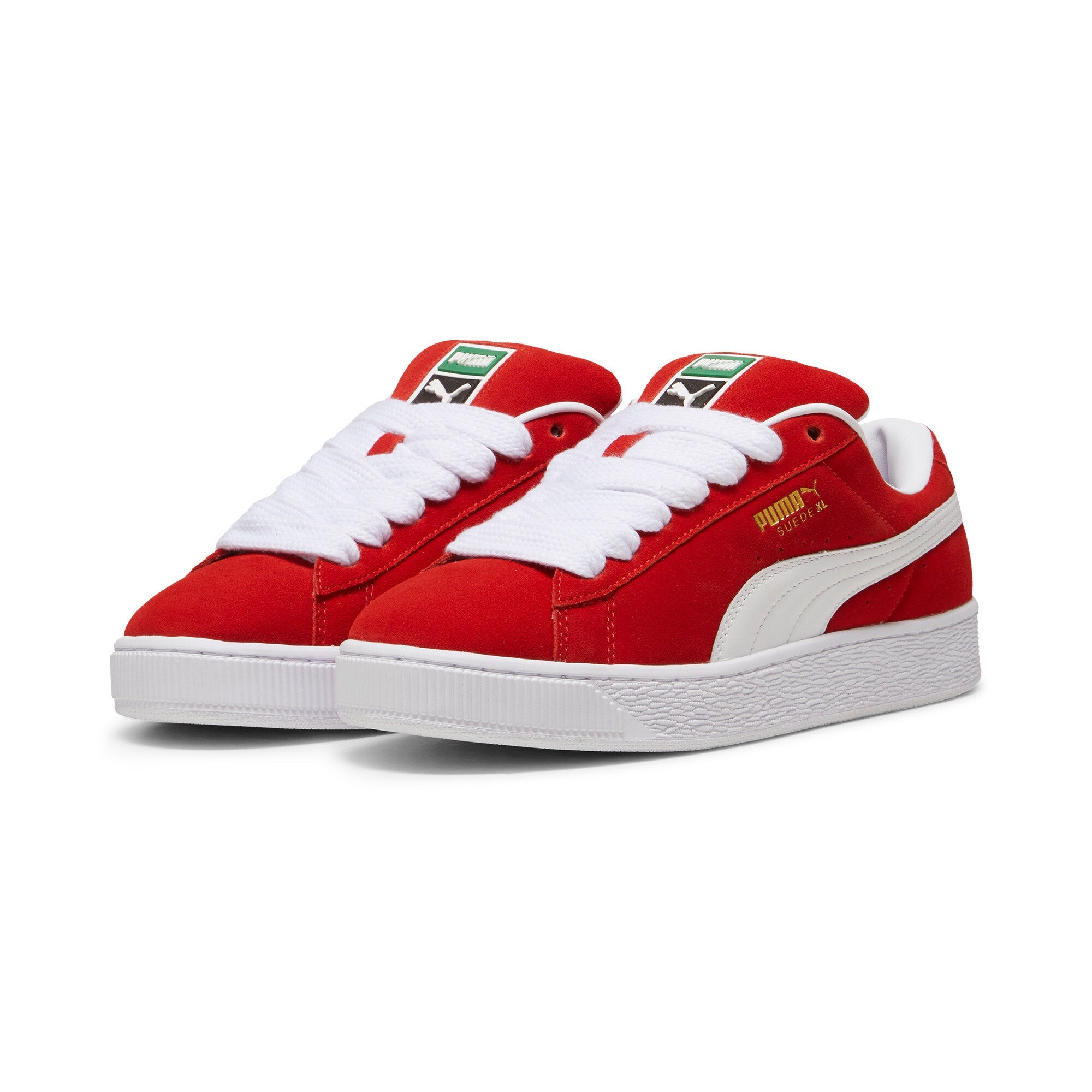 PUMA Suede XL sneakers in alpine snow - for all time red