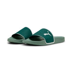 Puma leadcat 2.0 shower sandals in shower dark myrtle and warm whit - Front View