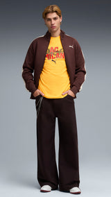 PUMA AC milan ftblculture tee men in yellow and red — model shot 3