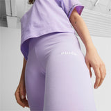 Puma power tape leggings women in purple - Model Shot 03
