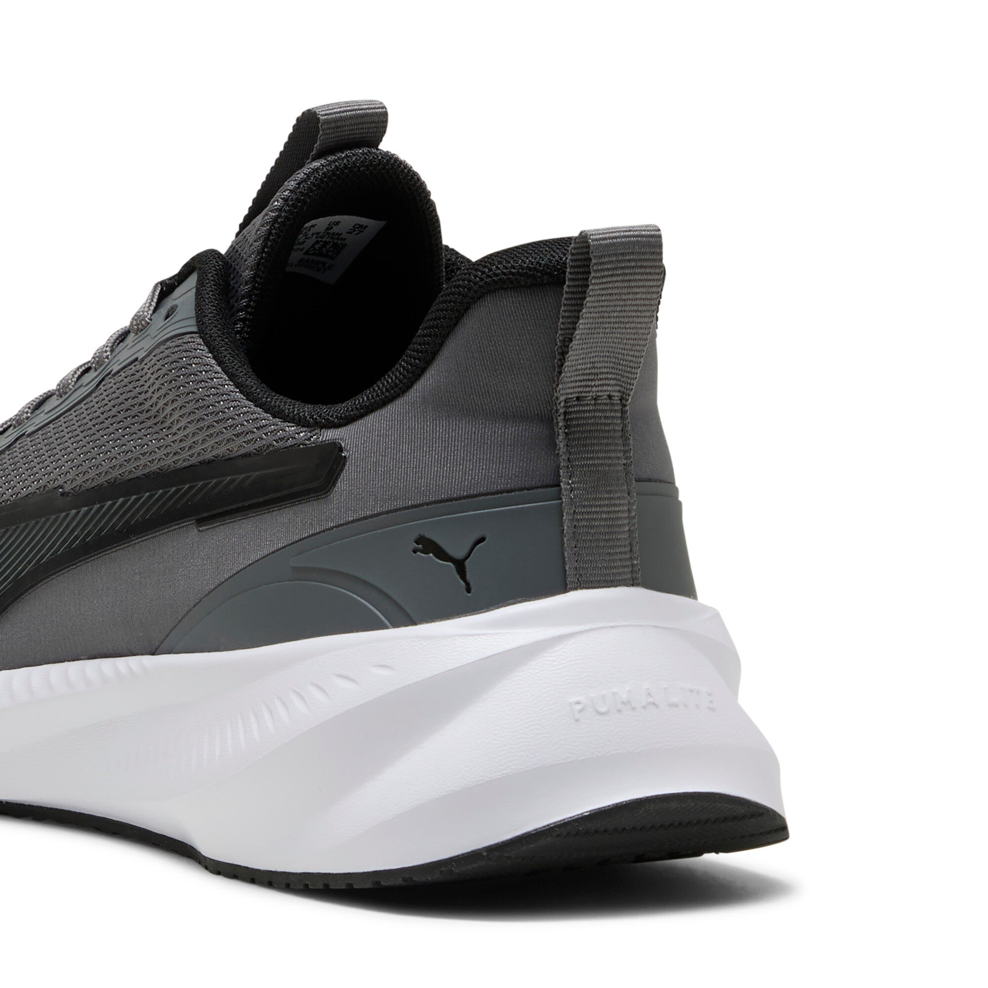 Puma flyer lite 3 running shoes in black - Back View