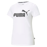 Puma essentials logo tee women in white - Front View