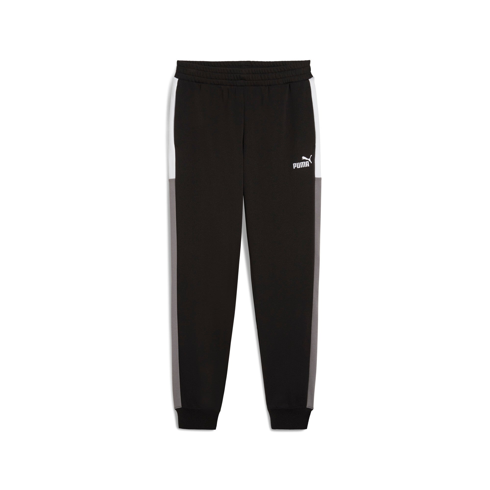 PUMA ESSENTIALS block sweatpants - black