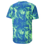 Puma run favourite printed graphic tee men in black - Back View