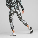 Puma modern sports printed 7/8 leggings women in black - Model Shot 02