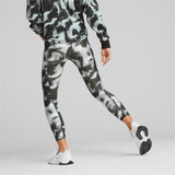 Puma modern sports printed 7/8 leggings women in black - Model Shot 02