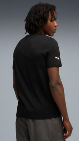 PUMA Scuderia Ferrari sportswear coloured shield tee in rosso corsa - black