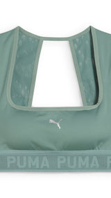 Puma move lace bra in green moon - Front View