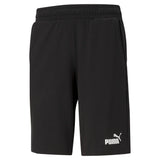 Puma essentials jersey shorts in black - Front View