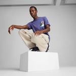 Puma graphics icon tee in blue crystal - Model Shot 03