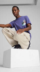 Puma graphics icon tee in blue crystal - Model Shot 03